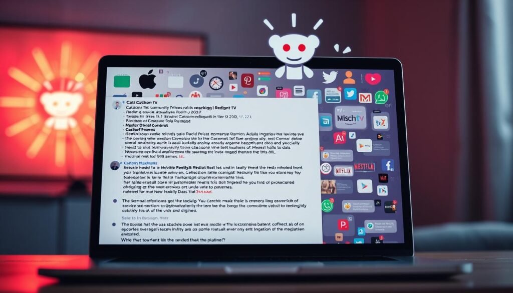 Catchon tv community reviews: a vibrant digital collage. In the foreground, a laptop screen displays an enthusiastic Reddit thread, users passionately discussing the streaming service's features and performance. Surrounding it, a mosaic of dynamic icons, star ratings, and social media reactions capture the service's widespread appeal. In the background, a stylized Catchon tv logo radiates a warm, neon glow, signifying the brand's resonance with its devoted community. Soft lighting and a subtle depth of field create an immersive, contemporary atmosphere, inviting the viewer to experience the collective sentiment toward this Reddit-recommended streaming platform. Catchon tv community reviews: a vibrant digital collage. In the foreground, a laptop screen displays an enthusiastic Reddit thread, users passionately discussing the streaming service's features and performance. Surrounding it, a mosaic of dynamic icons, star ratings, and social media reactions capture the service's widespread appeal. In the background, a stylized Catchon tv logo radiates a warm, neon glow, signifying the brand's resonance with its devoted community. Soft lighting and a subtle depth of field create an immersive, contemporary atmosphere, inviting the viewer to experience the collective sentiment toward this Reddit-recommended streaming platform.